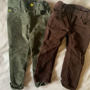 Boys 2T corduroy pants bundle!